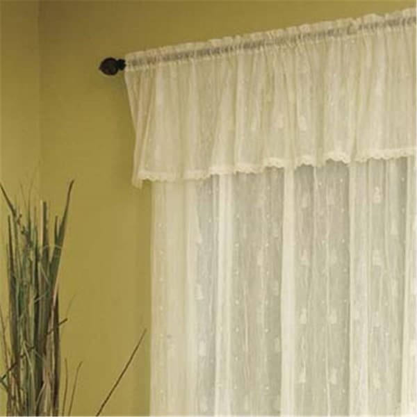 Heritage Lace Pineapple 45 x 15 in. Valance, White 7170W-4515HT - main